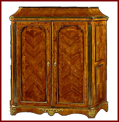 Armoire plaquée de bois de violette estampillée Pierre II ou IV Migeon